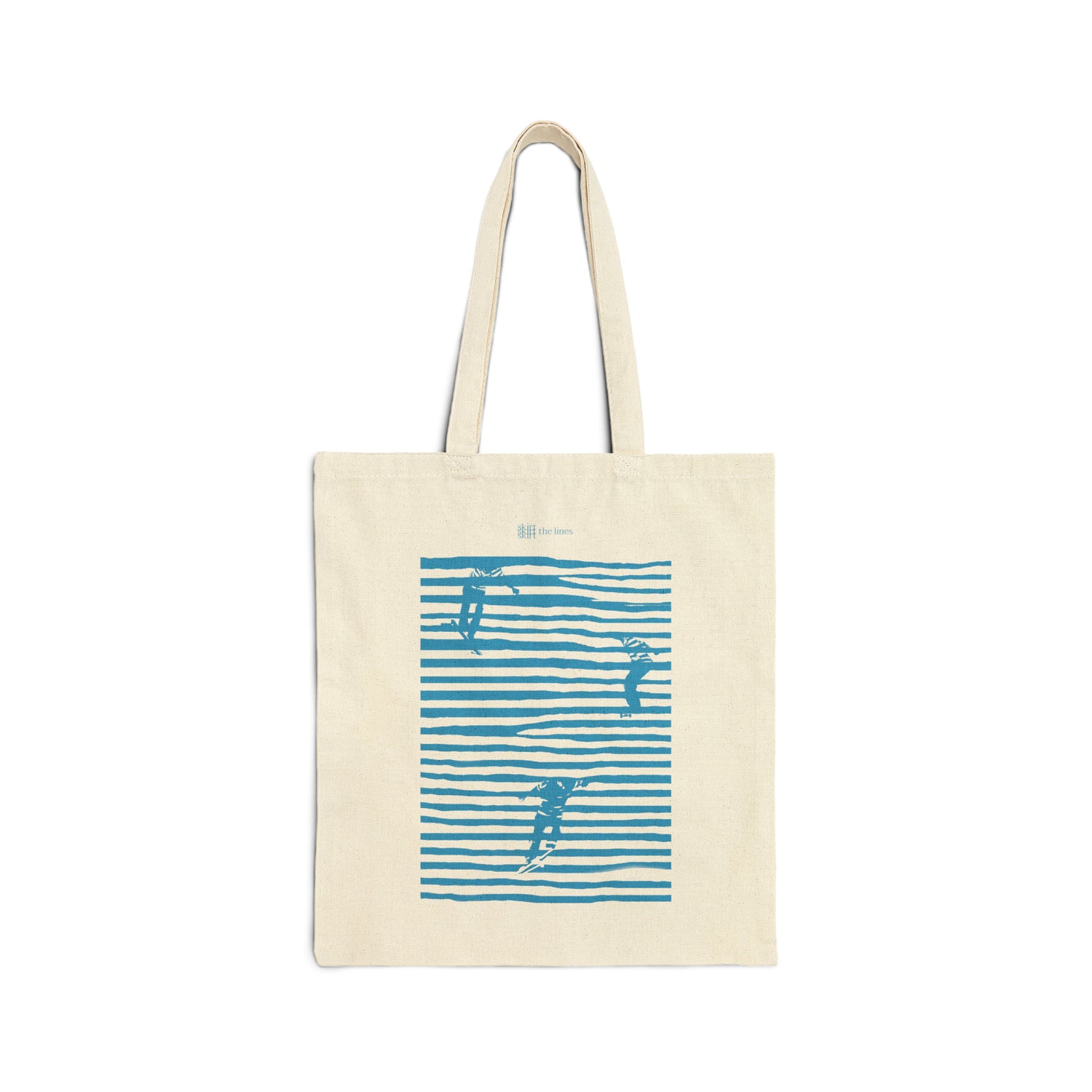 Skirting Lines | Cotton Canvas Tote Bag