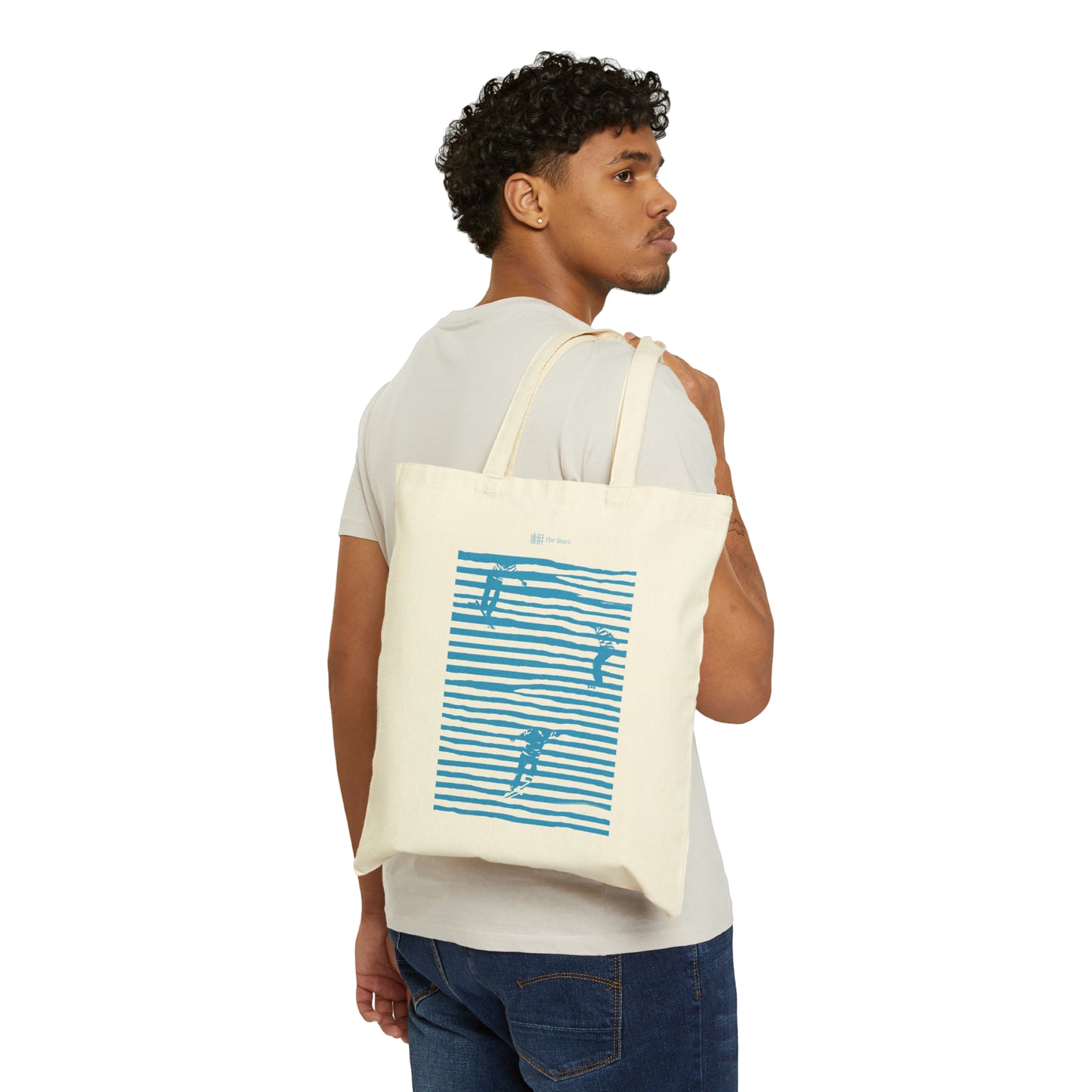 Skirting Lines | Cotton Canvas Tote Bag