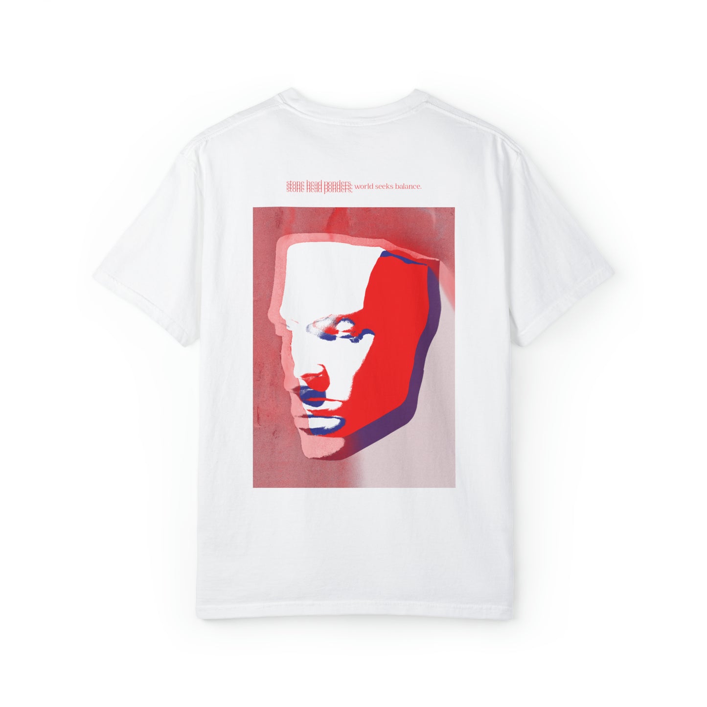 Series I Blue & Red Stone Head T-shirt